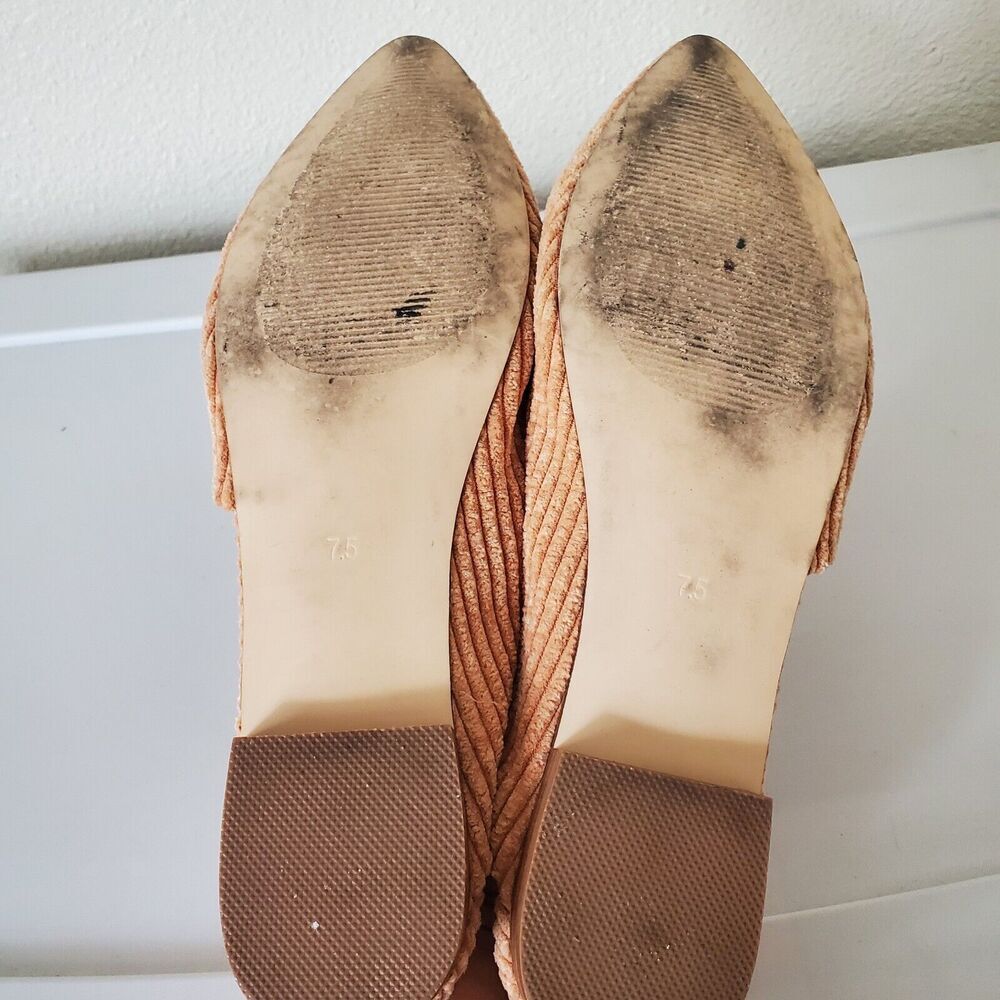 Coconuts‎ by Matisse Curdoroy Xander Flat Mules Natural Micro Cord Pointed-Toe - Picture 6 of 16